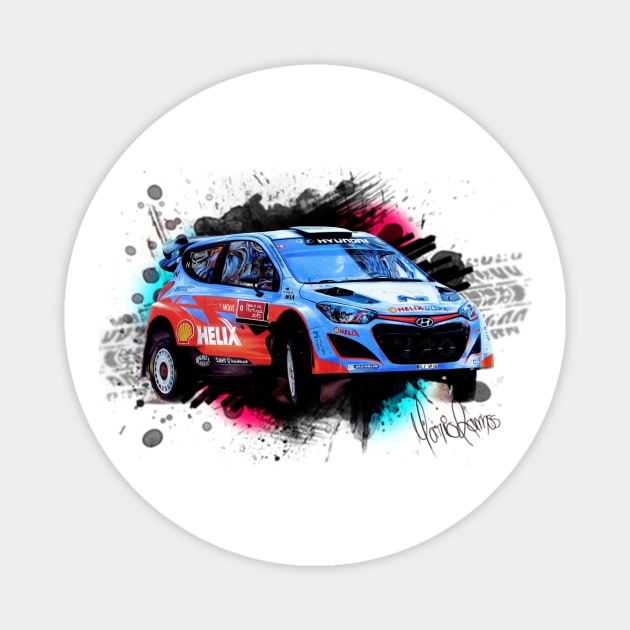 Thierry Neuville's Hyundai i20 WRC Magnet by Mario Ramos Rally Art